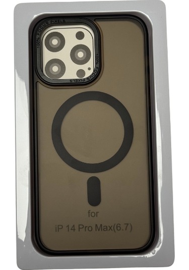 İphone Uyumlu 14 Pro Max Siyah Transparant Kılıf Kırılmaz Siyah