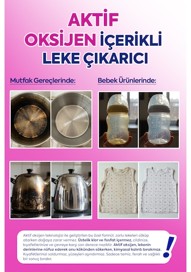 Clean Oxi Force Toz Leke Çıkarıcı 750 Gr
