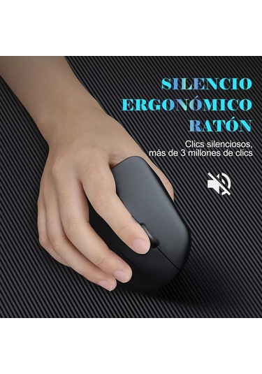 Wezone Ergonomik Dikey Kablosuz Fare - Şarjlı, Sessiz, El Yorgunluğunu Azaltan, Verimliliği Artıran Siyah Tasarım Optik