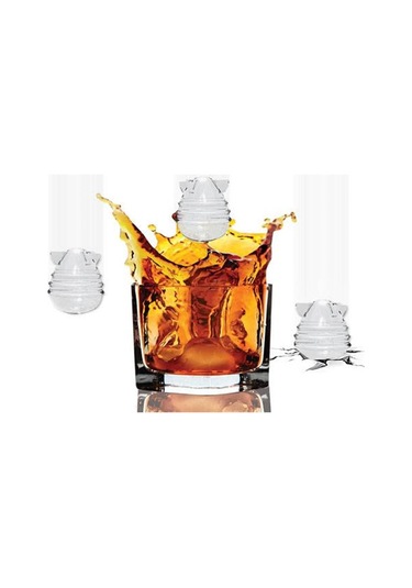 Silikon Buz Çikolata Kalıbı 6 Bölmeli Füze Bomba Şekilli Kalıp Çok Renkli