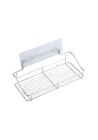 Hangfox Stainless Steel Duş/banyo Duvar Saklama Rafı - Delik Olmayan, İç Kutulu, Temizlik Aletleri İçin Ambalajlı 100 Adet Diğer