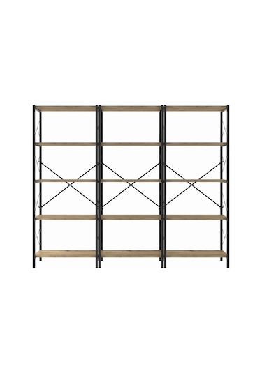 Morpanya Star Metal Kitaplık 5 Raflı Çok Amaçlı Dosya Kitap Rafı Ofis 001