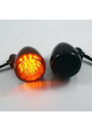 Suntek 4x Ön Arka Motosiklet Led Dönüş Sinyali Işığı 39 MM Çatal Kelepçesi  Siyah