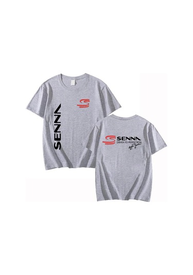 Snapbuy 2025 Erkek T-shirt Ayrton Senna Formula 1 Grafik Xxs-4xlgreen Green