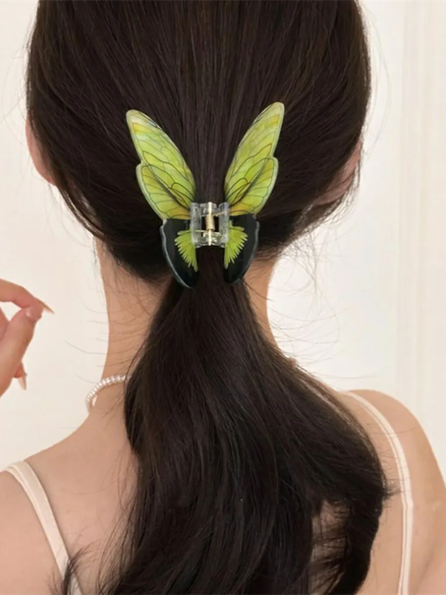 Symbol Kelebek Şekilli Canlı Saç Siniği 248808509 Yeşil