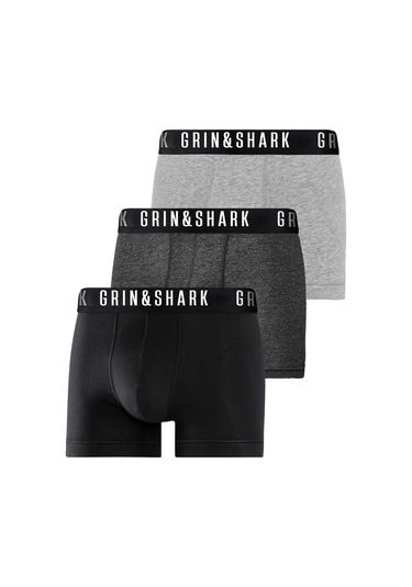 Grınshark Likralı 3'lü Kutu Premium Erkek Boxer Chrıstıan Çok Renkli