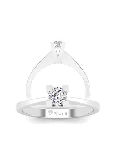 0,30 Karat D Renk Uluslararası Sertifikalı Pırlanta Tektaş Yüzük (464659574)