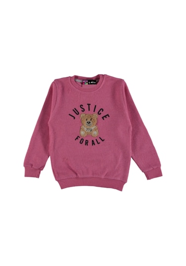 AYICIK PELUŞ NAKIŞLI BASKILI SELANİK KIZ SWEATSHIRT FUŞYA RENK 9Y Fuşya AYICIK PELUŞ NAKIŞLI BASKILI SELANİK KIZ SWEATSHIRT FUŞYA RENK 9Y Fuşya
