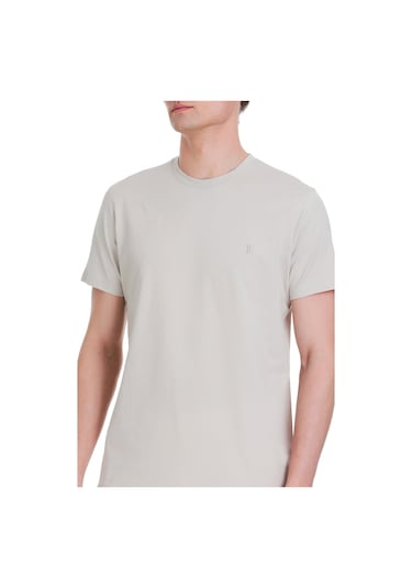 Taş Regular Fit 100% Pamuk Bisiklet Yaka Tişört 1996542 Taş-01