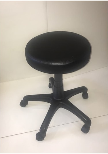 xDekofis Taburex Oturak Amortisörlü Dönebilir Tekerlekli Tabure