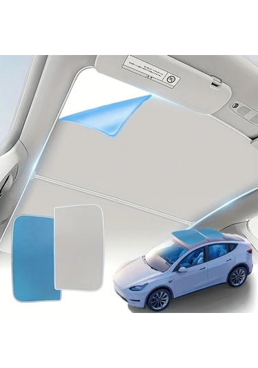 Hightower Tesla Güneşlik Honeycomb Blue Eski 3 Model İçin Ücretsiz Montaj Aletleri