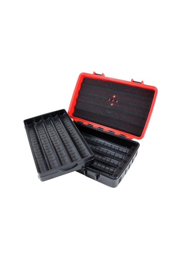 Lubinski Seyahat Tipi Puro Kutusu Humidor Kırmızı 10cigar