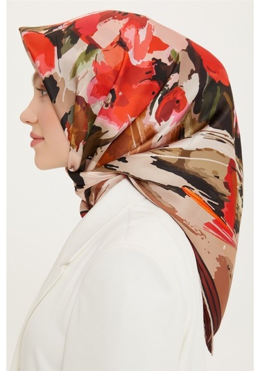 Dj Saf İpek Eşarp 8713d S Nostalji Sura - 8713-02 Renkli