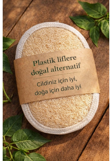 Kabak Lifli Oval Lastikli Yüz Ve Vücut Kesesi