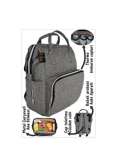U.S.F Portbebe + Bebek Taşıma Kanguru + Bebek Bakım Çantası 3'lü Set