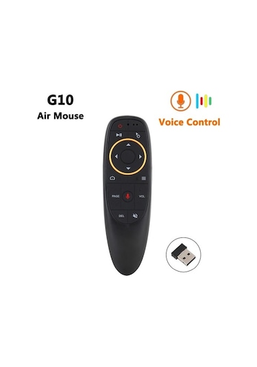 G10 Universal Tv Box Uzaktan Kumanda Ses Kontrollü Air Mouse