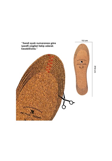 Lx09 - Vegan Doğal Mantar Turuncu Peluş Doğal Isı, Soğuk Havalara Özel, Sıcak Tutan Iç Tabanlık