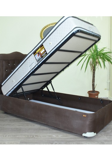 Bengimobilya Baza Başlık Ful Ortopedik Pamuk Pedli Yatak Tay Tüy Silinir Model (303443720)