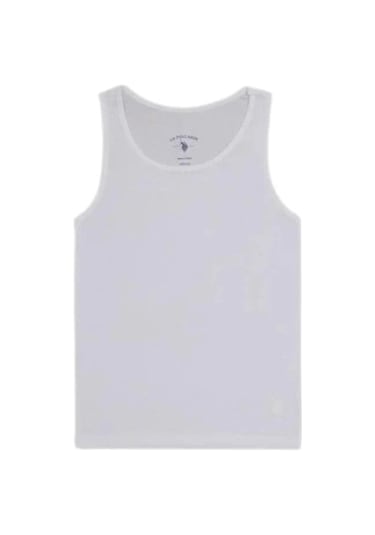 U.S. Polo Assn. U.s. Polo Kız Çocuk Basic Kalın Askılı Atlet 1673 Beyaz Beyaz