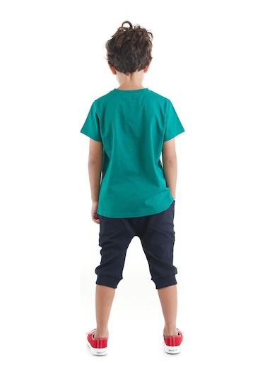Denokids Mshb&g Yellow Digger Erkek Çocuk T-shirt Kapri Takım Çok Renkli