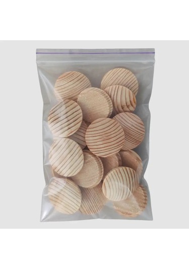 Zagluskin Ahşap Çam Saplama Delik Tıpası D35mm 102671874 Açık Bej