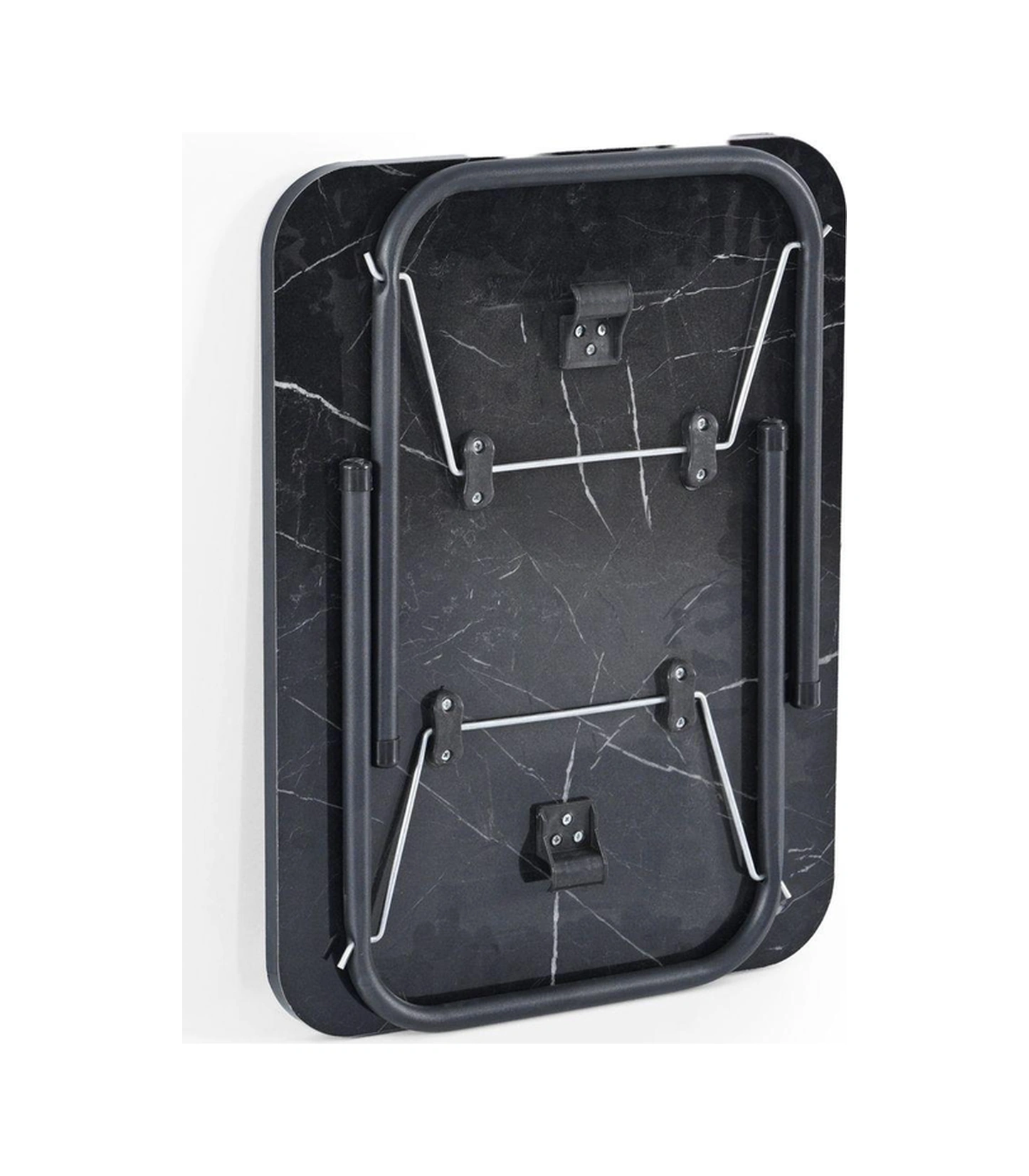 Exent 45x60 Cm Kamp Sehpası + 3 Adet Mavi Tabure Piknik, Bahçe Balkon Sehpası Katlanır Sehpa-me-3m Çok Renkli