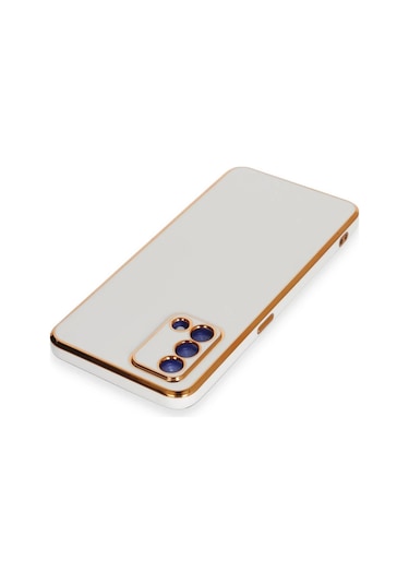 Newface Oppo A74 4g Kılıf Volet Silikon Glblseme - 88 - Beyaz