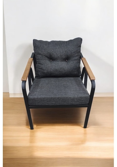 Pimango Pi Angel Demonte Metal Tekli Bahçe Mobilyası Antrasit 60 x 60 CM Antrasit