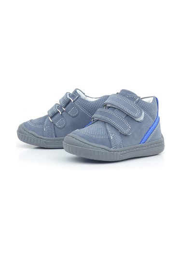 Rakerplus Raya Hakiki Deri Koyu Gri Cırtlı Erkek Bebek Bot Gri