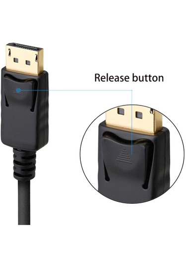Homyl Displayport - Dp Kablosu 4k 60hz Yüksek Hızlı Video 3m