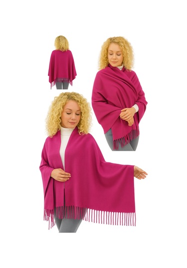 1 Adet Kadın Büyük Bedene Uygun Ekstra Yumuşak Dokulu Püskül Detaylı Kışlık Atkı Omuz Şalı Fuşya 1 Adet Kadın Büyük Bedene Uygun Ekstra Yumuşak Dokulu Püskül Detaylı Kışlık Atkı Omuz Şalı Fuşya