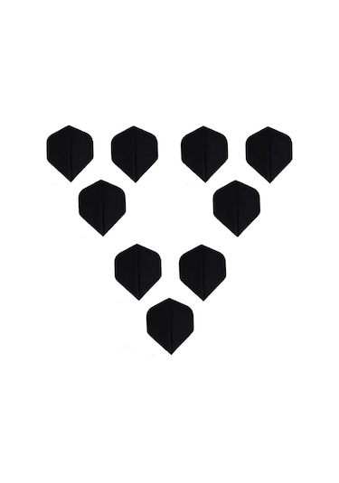 150 Micron 5 Set 15 Adet Dart Flight Flayt Siyah Pet Dartsan