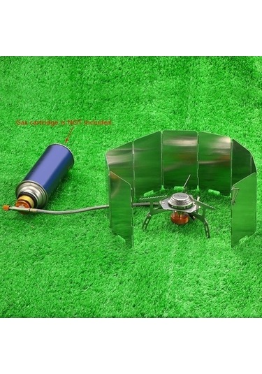 Ulzyvf Ultra Skycity Sırt Seti: Renkli Plakalı Kamp Ocağı, Hafif Gazlı Çanta Cam Çok Renkli