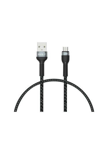 Ekılıf - Micro Usb Kablo Shira Serisi 30cm - Siyah - T19655 Siyah