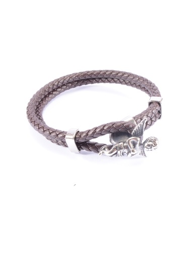 Çelik Deri Bileklik -  Angel Çelik