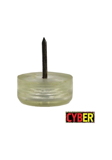 Çap 25X10 MM Elastomer Çivili Tapa (Şeffaf)