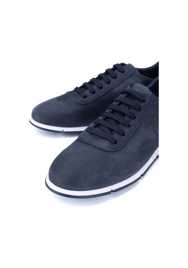 Tamer Tanca Erkek Hakiki Deri Lacivert Nubuk Casual Ayakkabı 128 241339 Erk Ayk Y24 Lacı Nbk Lacivert