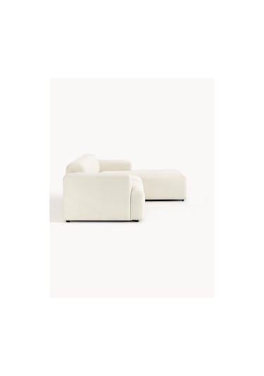 Massimo 3 Modül Sağ Köşe Koltuk Takımı Kırık Beyaz Keten Kumaş Sağ Kırık Beyaz