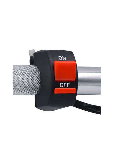 Shineyee Motorcycle Universal 12v Abs Çift Flash Anahtarı, 2.2-2.5cm Direksiyon Uyumlu, 65cm Tel, Far/kış Farı Açma-kapama, Kolay Kurulum Siyah-kırmızı