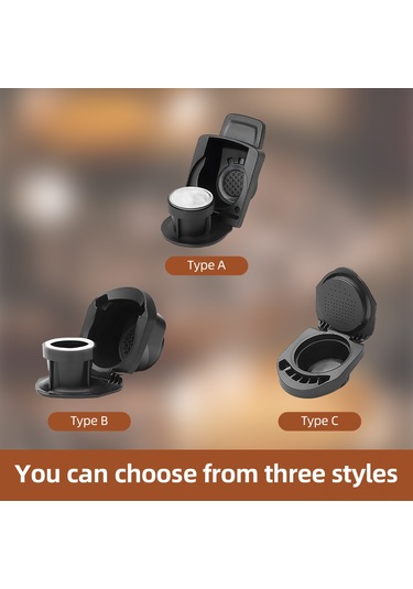 Yaozixa Yeniden Doldurulabilir Kahve Kapsülü Adaptörü - Dolce Gusto Uyumlu, Kaşık Ve Fırça Hediyeli Siyah