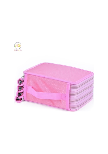 Yunboo Mor Ofis Kalem Kutusu - Oxford Kumaşı, 72 Delikli, Çok Katlı, Taşınabilir, Kaliteli Ve Pratik Tasarım