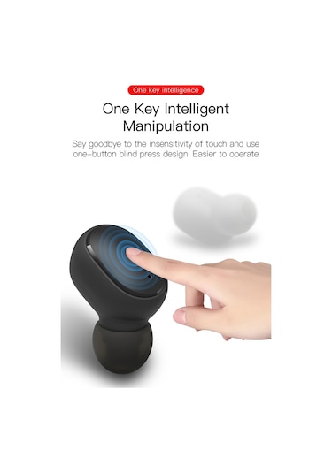 E6s Led Ekran Tws Kablosuz Bluetooth Kulaklık Pembe