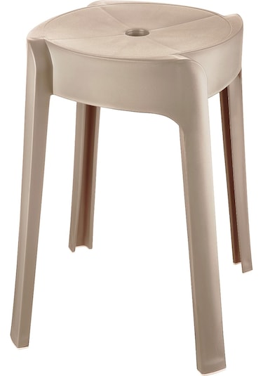 Kahverengi Plastik Kaymaz Tabure