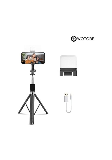 7 Kademeli 360 Derece Ayarlanabilir 1.70 Metre Kumandalı Kamera Sabitleyici Tripod