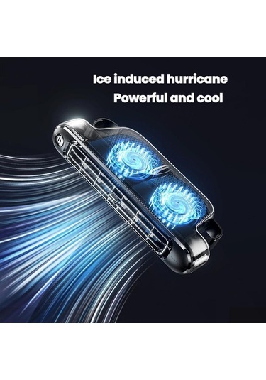 Araba Arka Koltuk Usb Tak-çalıştır Çift Türbin Sessiz Kanatsız Elektrikli Fan Cf04 Ahşap Desenli