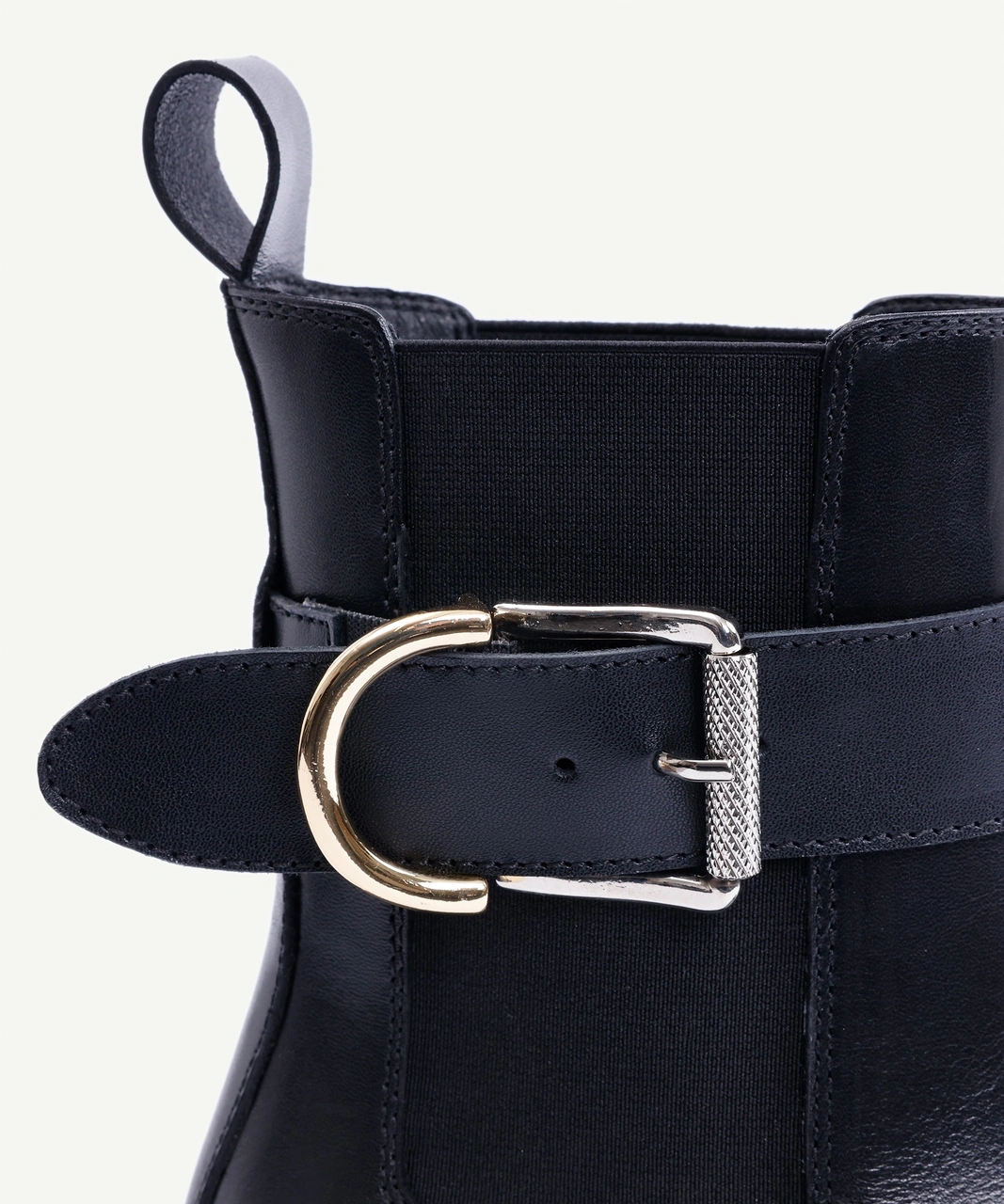 Yargıcı Lastikli Ve Tokalı Deri Bot 25kkay4014x 001 Siyah