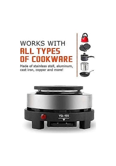 220v 500w Mini Elektrikli Sıcak Plaka, Taşınabilir Sıcak Plaka, Elektrikli Sıcak Plaka Isıtıcısı, Ofis Ve Mutfak İçin Taşınabilir Mini Ev Tipi Sıcak Plaka Ab Fişi