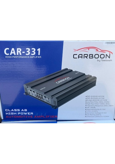 Carmon Carboon Car-331 4 Kanal Oto Anfi 4000 Waat