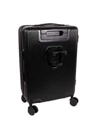 Biggdesign Moods Up Ön Bölmeli, Bardaklık Ve Usb Girişli Kabin Boy Valiz 20" Siyah