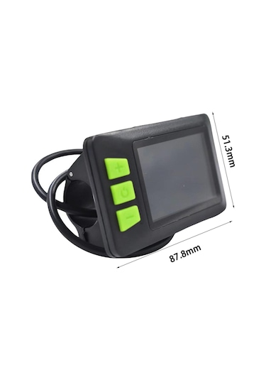 Suntek Elektrikli Bisiklet Lcd Metre P3c Ekran Ölçer 24v 36v Siyah
